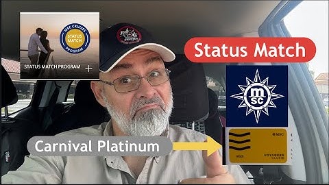 Loyalty Status Match Carnival Platinum to MSC Gold