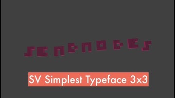 LIVENODING 1145 / SV hardmaru smallest typeface 3x3