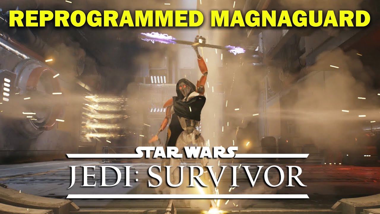 Star Wars Jedi Survivor - REPROGRAMMED MAGNAGUARD Boss Fight - PC - 2K ...