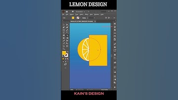 How to create a Lemon in #illustrator | #Illusttratortutorial  #graphicdesinger #tricks
