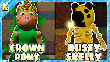 How To Get “RUSTY SKELLY” & CROWN PONY” BADGE + SKIN/MORPH in PIGGY RP 2 | Roblox