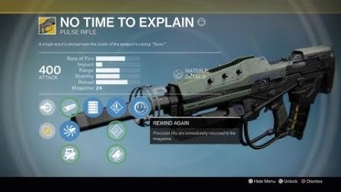 No Time to Explain Exotic Pulse Rifle | Preview for Beyond Light Expansion | Destiny 2