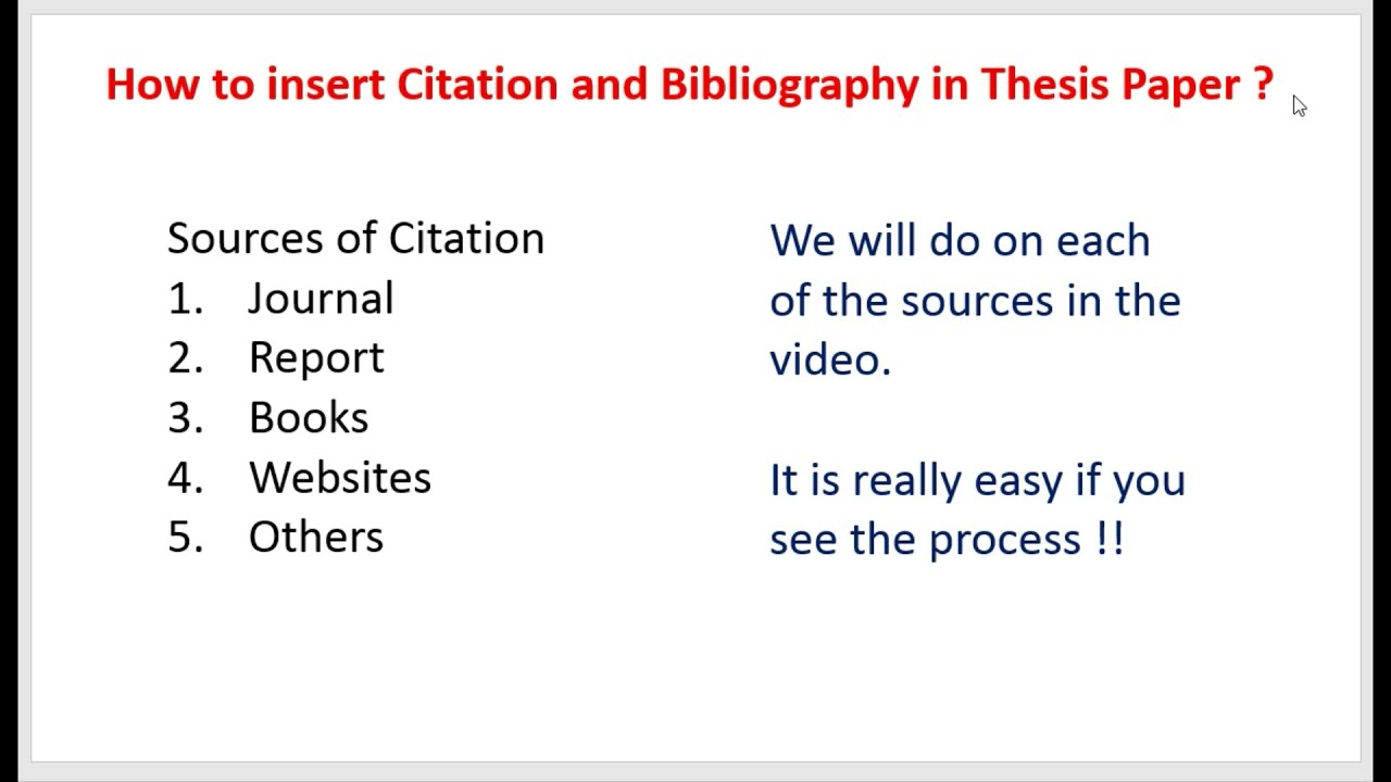 Citation and Bibliography in APA Format Report Writing