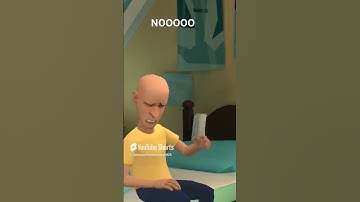 My reaction that I am keeping losing viewers #shorts #plotagon #caillou #animation #sad