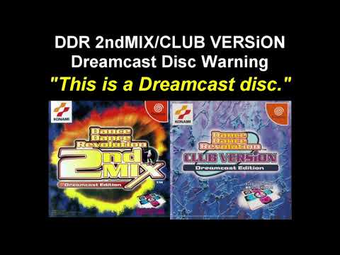 DDR 2ndMIX/CLUB VERSiON Dreamcast Disc Warning