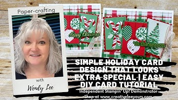 Simple Holiday Card Design That Looks Extra Special | Easy DIY Card Tutorial