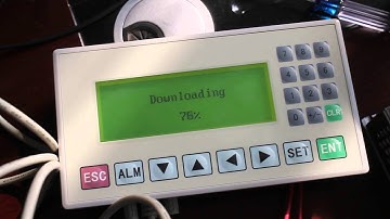 how to upload and download programmer LED Text display op320