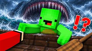 Mikey and JJ vs The GOD OF THE SEA !? - Maizen Minecraft