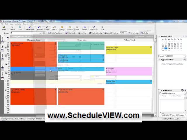 Scheduleview Appointment Scheduling Software Short Demo