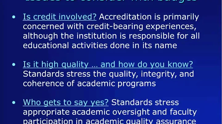 Pat O'Brien - Accreditation and Badges