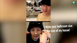 JJ Lin Show Jackson Wang Around His House On IG Live 林俊杰和王嘉尔在直播中秀他的台北公寓