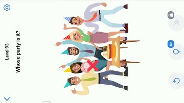 Easy Game Level 93 || Whose Party Is It.