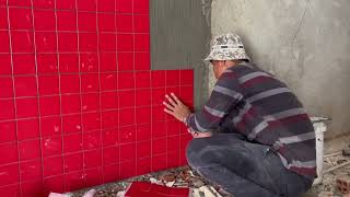 Build a tiled wall