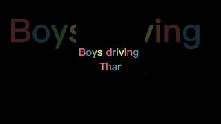 girls driving thar vs boys drving thar #shorts #thar @gamereditz4428