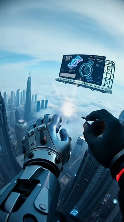 You wake up as a cyborg engineer on a floating city in the clouds