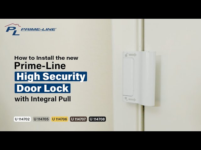 How to Install the High Security Door Lock with Integral Pull | Prime-Line
