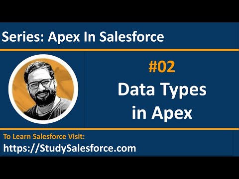 Video: Hvad er de tilgængelige datatyper i Apex-programmering?