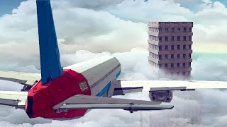 Lost Control System - Emergency Landings In The City! Airplane Crashes  Besiege plane crash