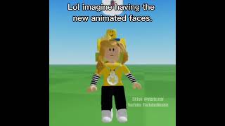 NEW ROBLOX ANIMATED FACES!! 😄 #shorts #roblox