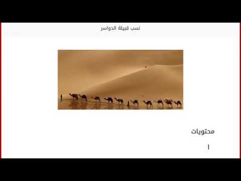نسب قبيلة الدواسر بتفصيل
