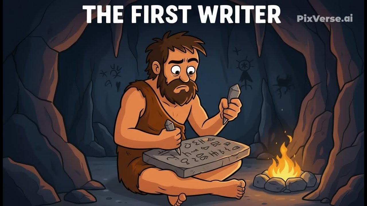 THE FIRST MAN who invented writing