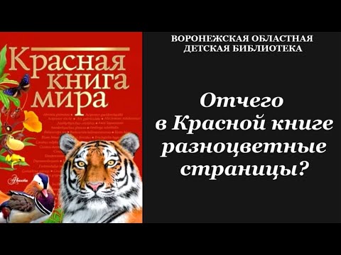 Почему в Красной книге разноцветные страницы?