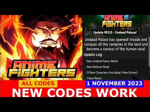 Roblox Anime Fighters Simulator Codes (November 2023)