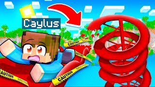 Caylus Has a WATERSLIDE ACCIDENT in Minecraft!