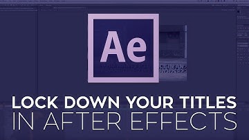 Lock Down Your Titles Using the Camera Tracker and Shadow Catcher in Adobe After Effects CC