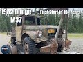 Will It Run? 1952 Dodge M37 Revival - First Start In 10+ Years