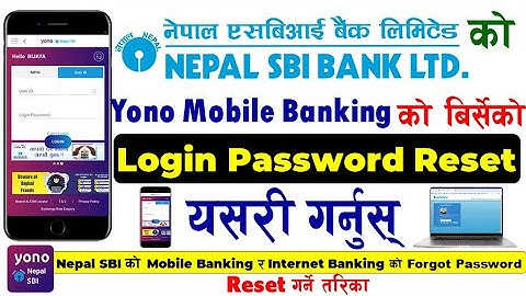 How to Reset Nepal SBI Bank Mobile Banking Forgot Password | How to Reset Yono Nepal SBI Password