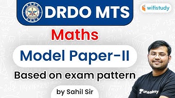 DRDO MTS 2020 | Maths By Sahil Sir | DRDO MTS Maths Model Paper-II