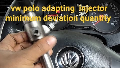 VW Polo adapting injector minimum deviation quantity| 1.5 TDI injector coding न्यूनतम विचलन मात्रा