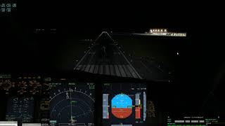 Xplane 11 Ffa320 Night Crosswind Landing At Rpvi Rnav 02