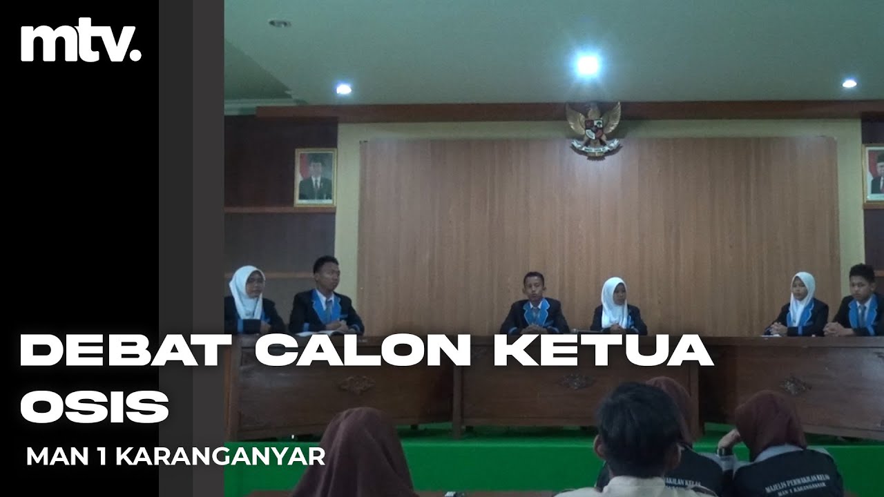 DEBAT CALON KETUA OSIS MAN 1 KARANGANYAR