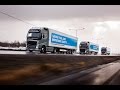 Volvo self-driving truck platoon in the European Truck Platooning Challenge
