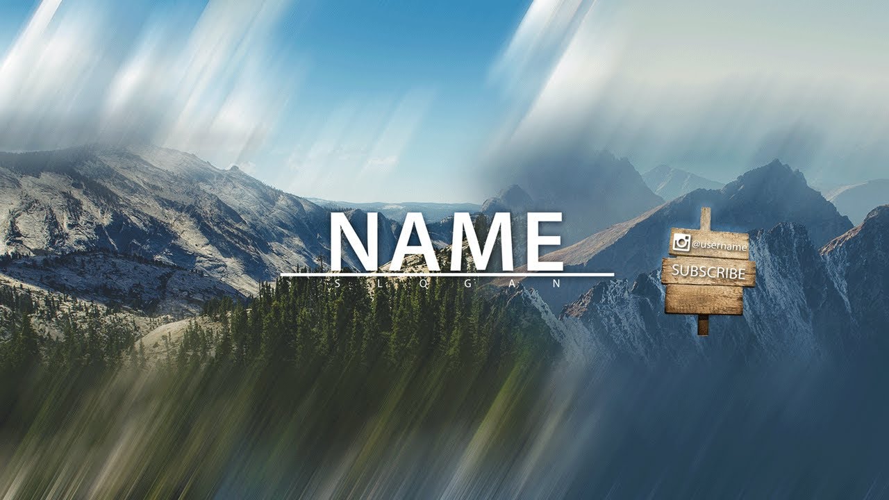 Free Download Youtube Banner Template For Vloggers Or Travelers