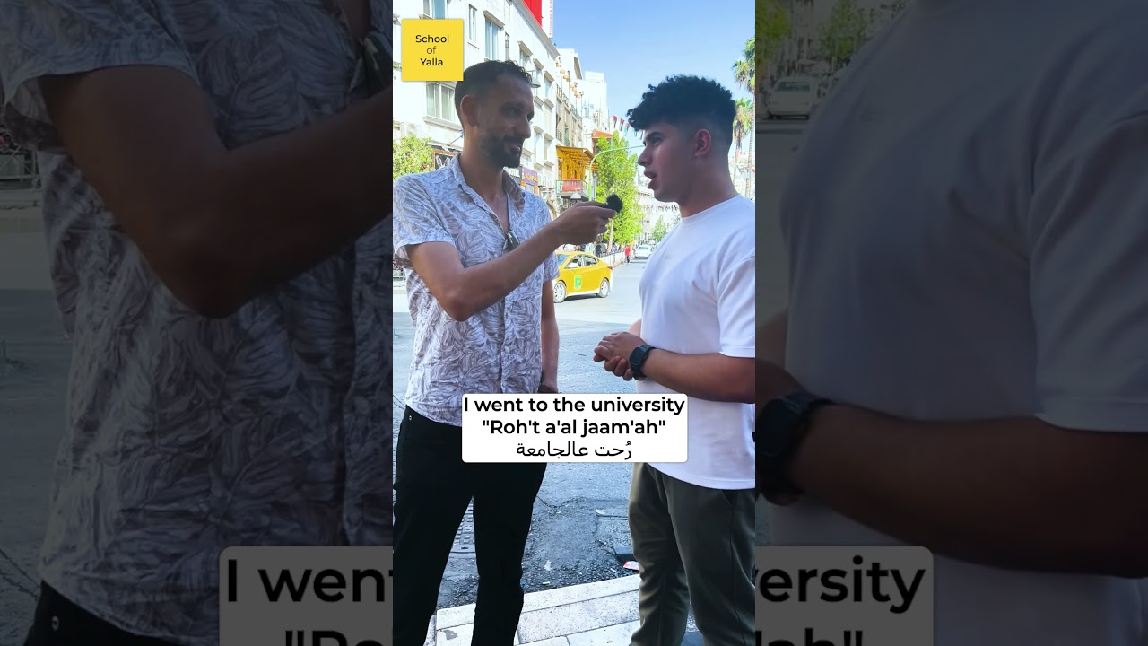 Asking locals questions in Arabic!
