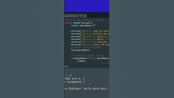 #SHORT PROJETINHO LÓGICA DE PROGRAMAÇÃO JOGO DE AVINHAÇÃO COM FUNÇÕES