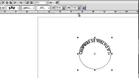 Tutorial CorelDraw Texto a Trayecto