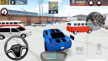 Drive for Speed Simulator Blue Camaron Driving Random Mode - Android GamePlay 2019