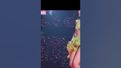 Taylor Swift runs across stage at #erastour