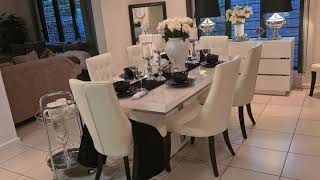 Black and White Dining table ideas