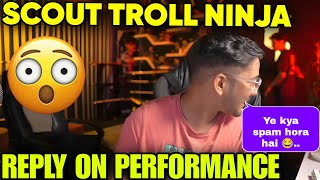 SCOUT TROLL NINJA 😂 Reply on TX PERFORMANCE ⚡✅ Resimi