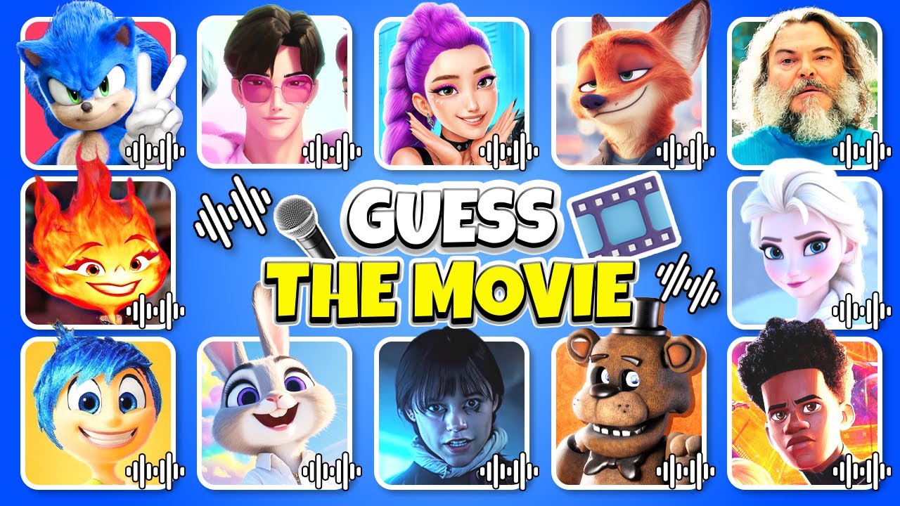 Угадай фильм по песне! 🎶 Зверополис 2, Уэнсдей, K-pop Охотники на демонов, Уэнсдей, Гринч...