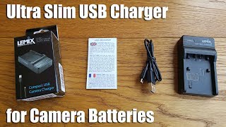 Lemix (FV50) Ultra Slim USB Charger for Sony NP-FV50 (FH/FP/FV SERIES)