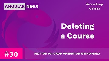 #30 Deleting a Course | State Management in Angular with NgRX