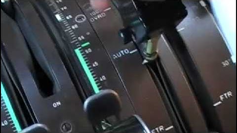 ATR 72 Condition Lever (CL) Sequence