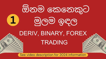 Binary Trading Basic Lesson 1 ( Sinhala ) See video description for 2024 information