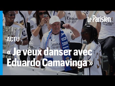 Titre du Real Madrid : la danse de la joie de Carlo Ancelotti avec Eduardo Camavinga